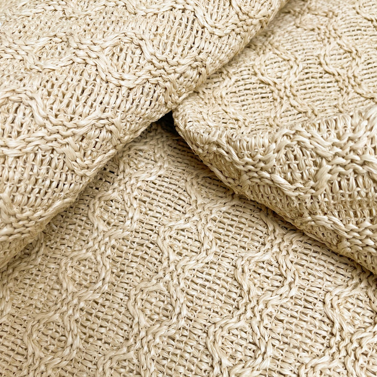 Roookies™ Craft Raffia Fabric/LUCKCIRCLE – Natural Look Synthetic Raffia for DIY & Décor
