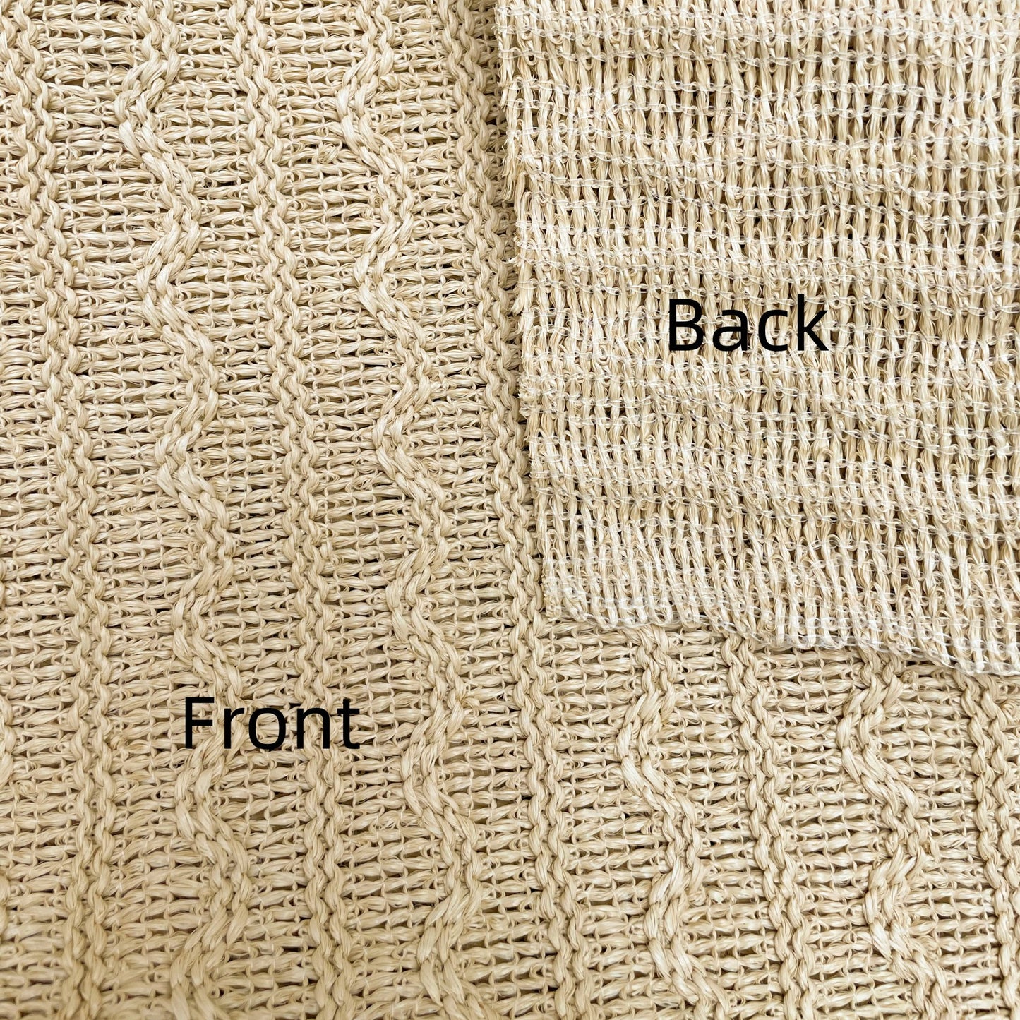 Roookies™ Raffia Fabric/GRAINWAVE – Natural Look Synthetic Raffia for DIY & Décor
