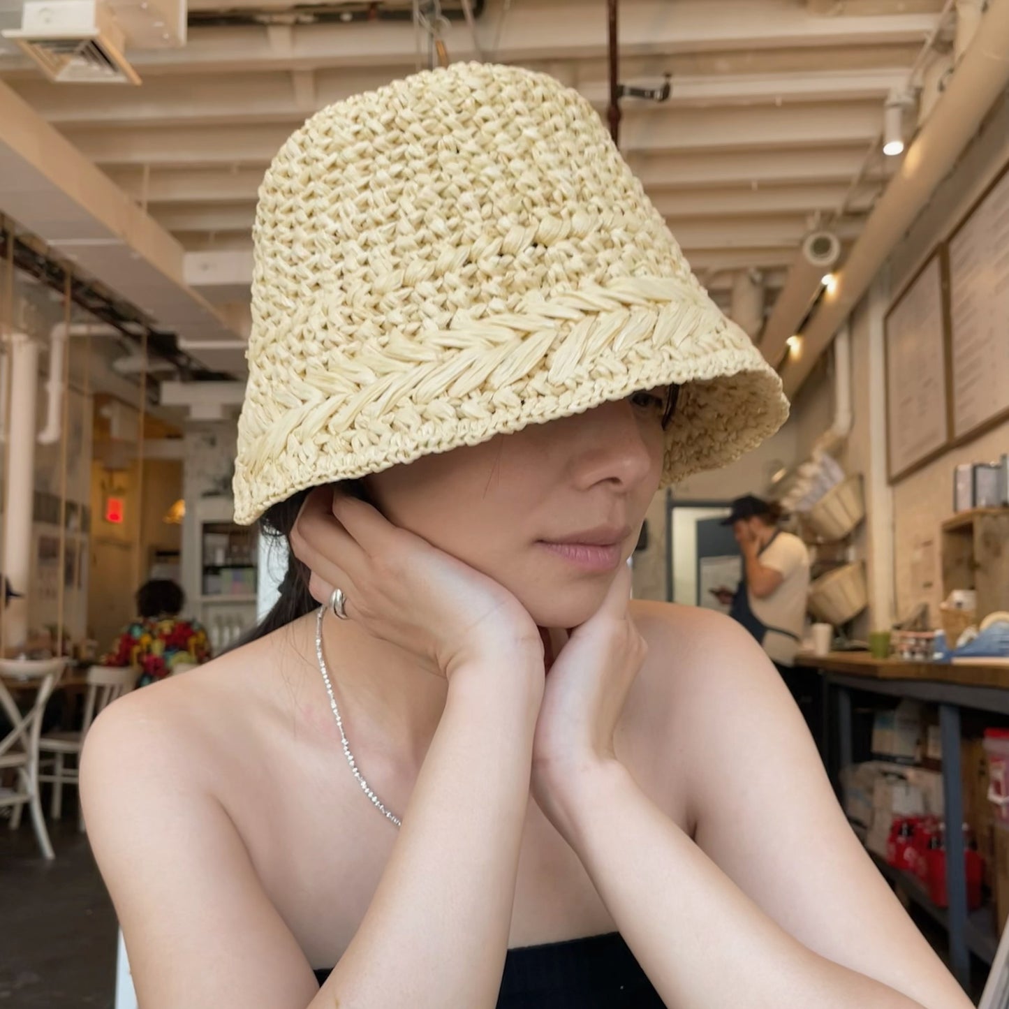 Roookies'Roookies Fishbone Bucket hat crochet pattern (PDF Pattern)