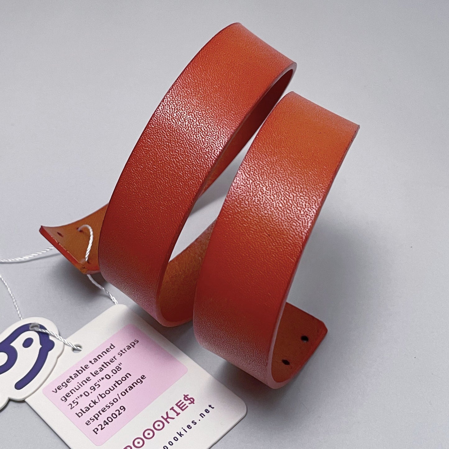 Premium Vegetable Tanned genuine leather straps