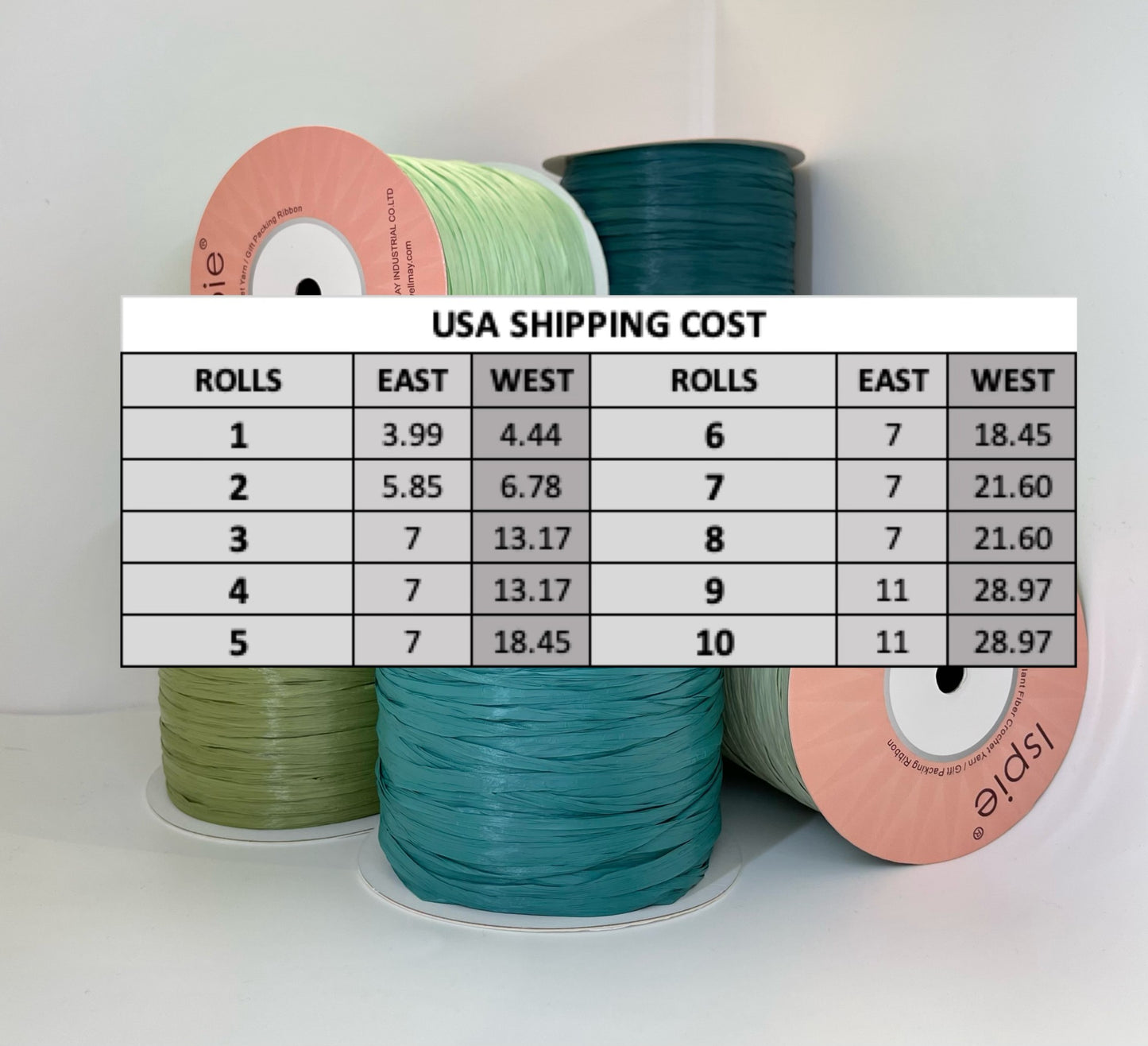 ISPIE raffia Shining Colors
