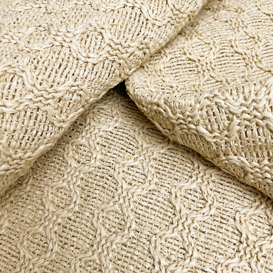 Roookies™ Craft Raffia Fabric/LUCKCIRCLE – Natural Look Synthetic Raffia for DIY & Décor