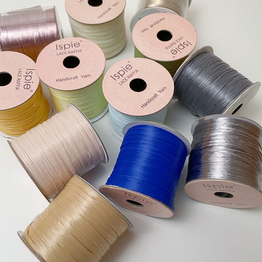 ISPIE Lace raffia (Extra fine raffia，Not regular ISPIE raffia thickness)