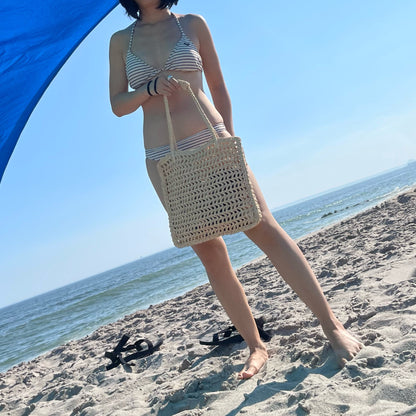 Roookies' Square Mesh Tote crochet pattern-Free PDF Pattern & Inperson Tutorials)